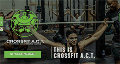 Desktop Screenshot of crossfitact.com