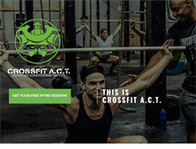 Tablet Screenshot of crossfitact.com